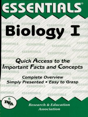 cover image of Biology I Essentials